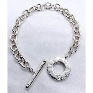 Tiffany & Co Sterling Silver 925 Toggle Bracelet 7.75"